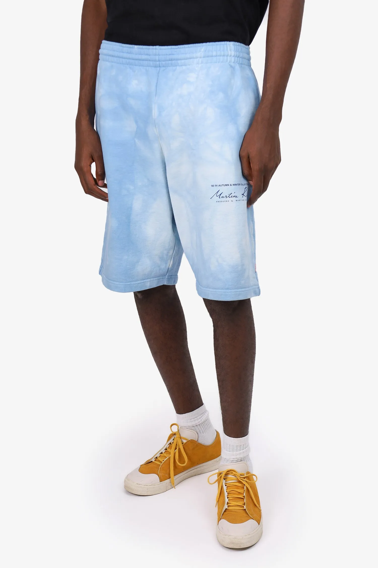 Martine Rose Blaue Jogger-Shorts mit Tie-Dye-Print in Größe S Herren