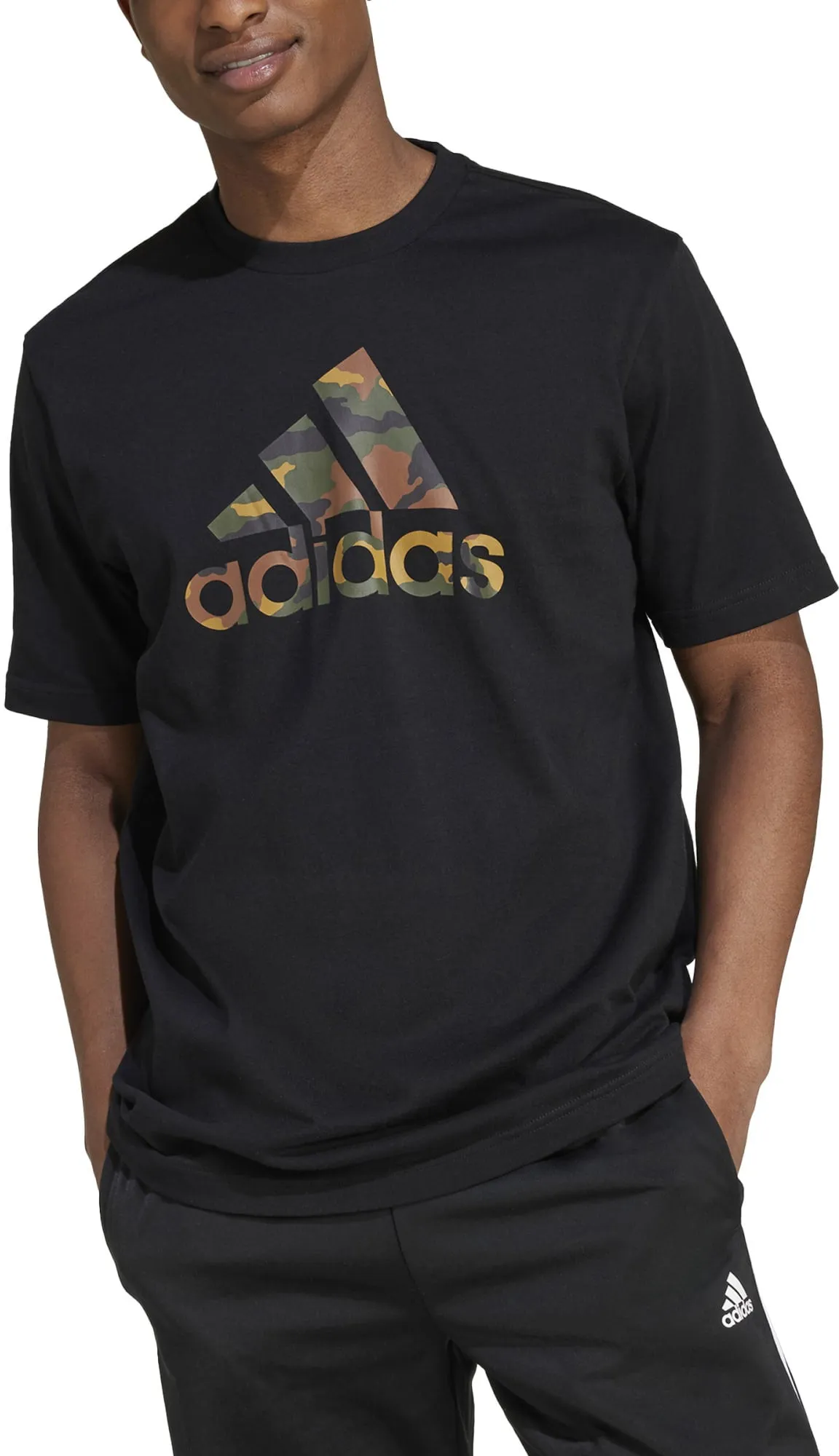 Herren T-Shirt mit Camouflage-Sportabzeichen-Print