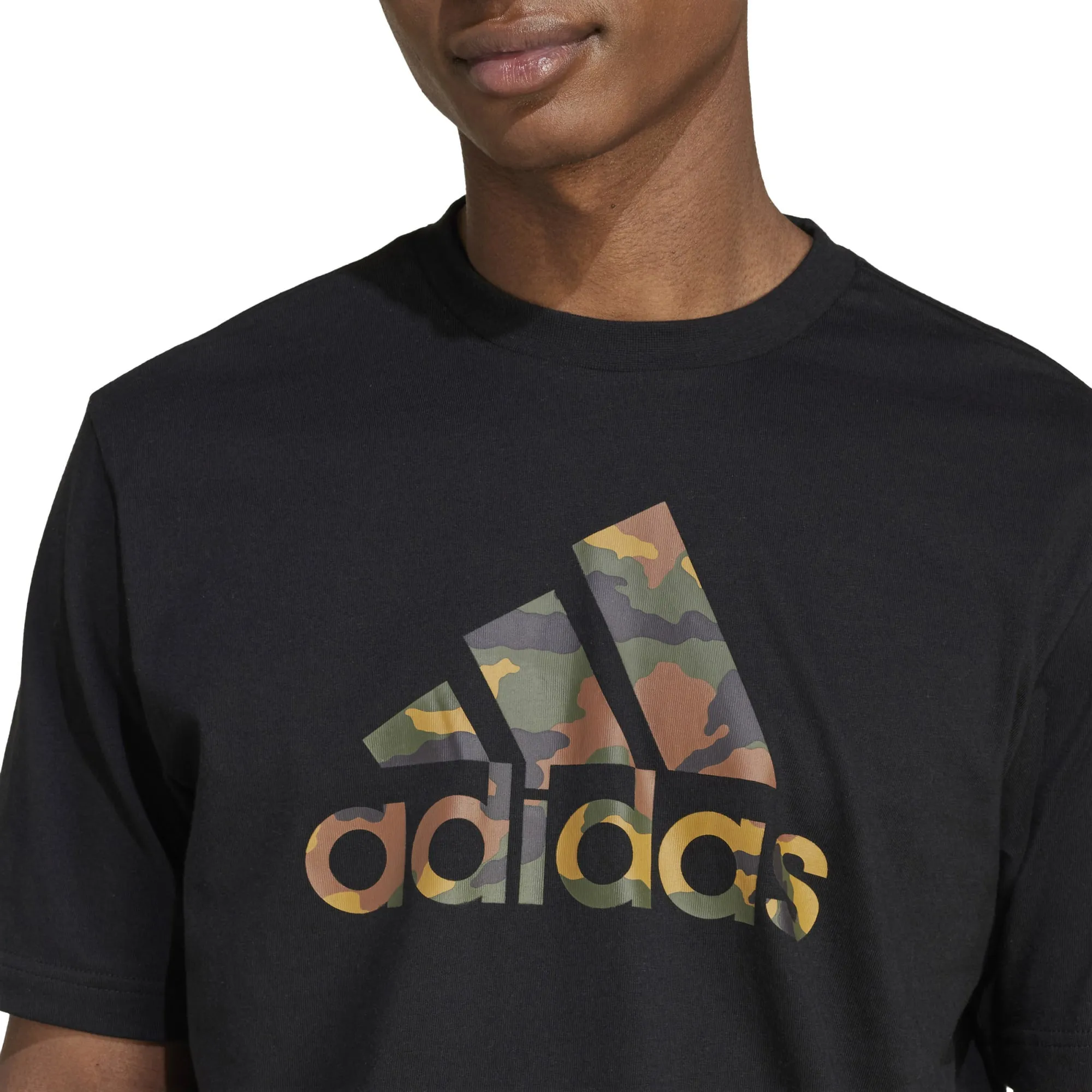 Herren T-Shirt mit Camouflage-Sportabzeichen-Print