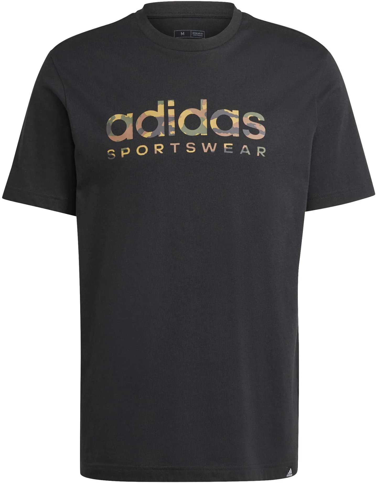 Herren Camouflage Lineares Grafik T-Shirt