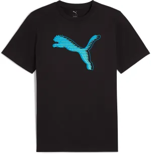 Herren T-Shirt mit Katzenlogo Grafik