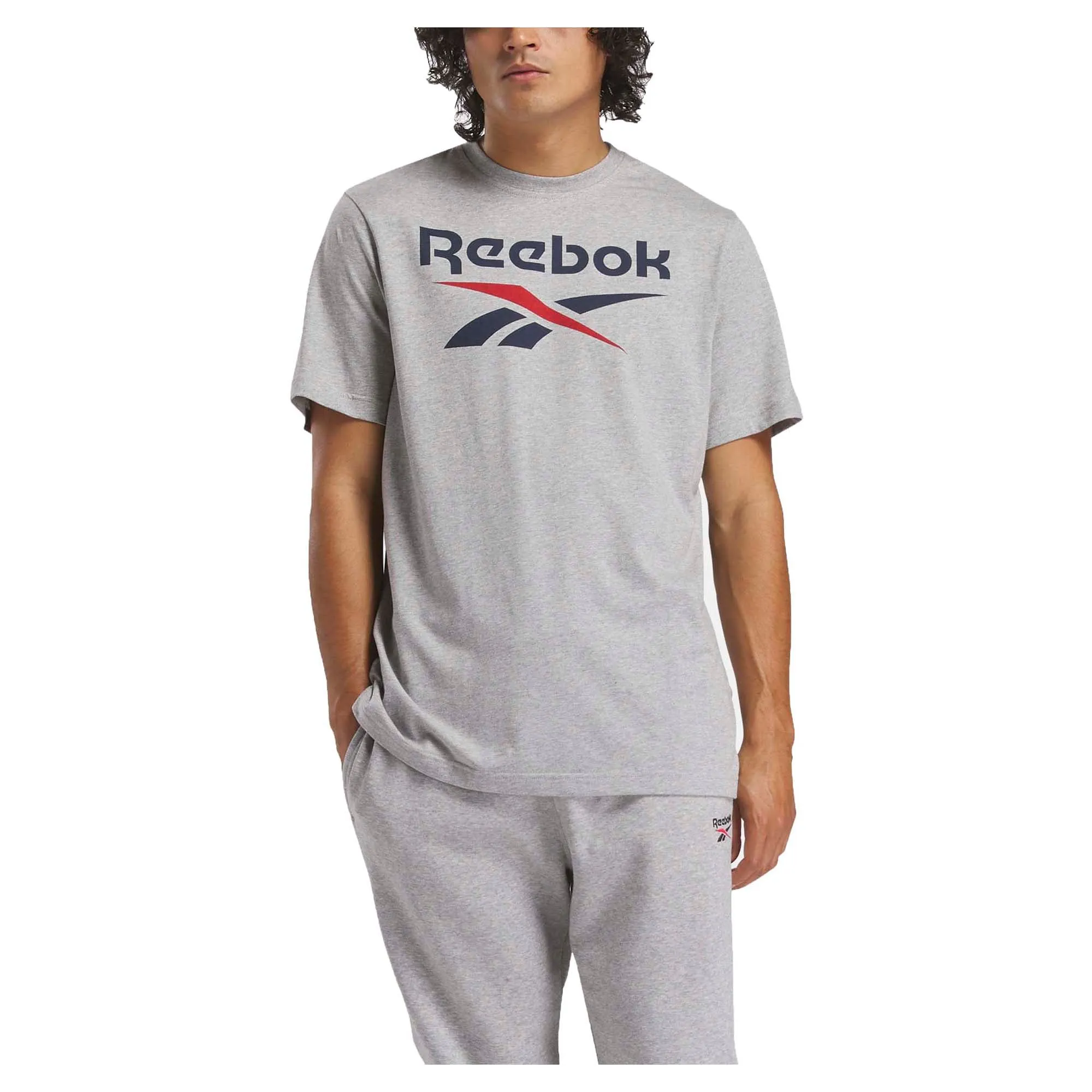 Herren T-Shirt mit gestapeltem Logo