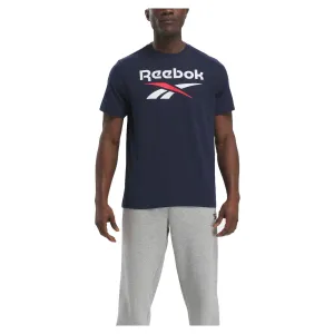 Herren T-Shirt mit gestapeltem Logo