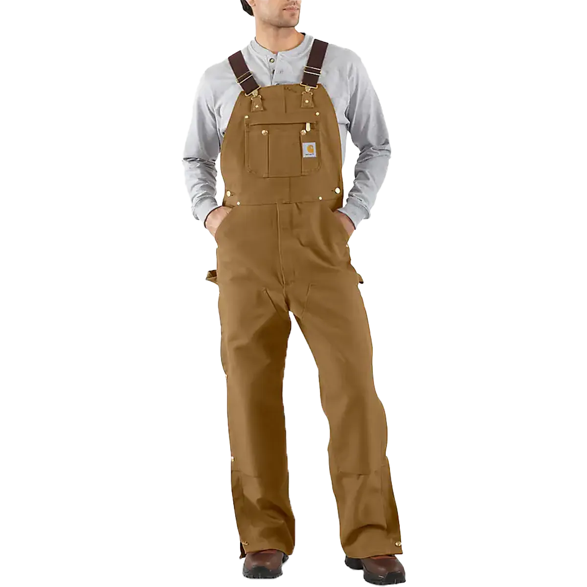 Herren-Bib Overall in lockerer Passform aus festem Duck-Stoff