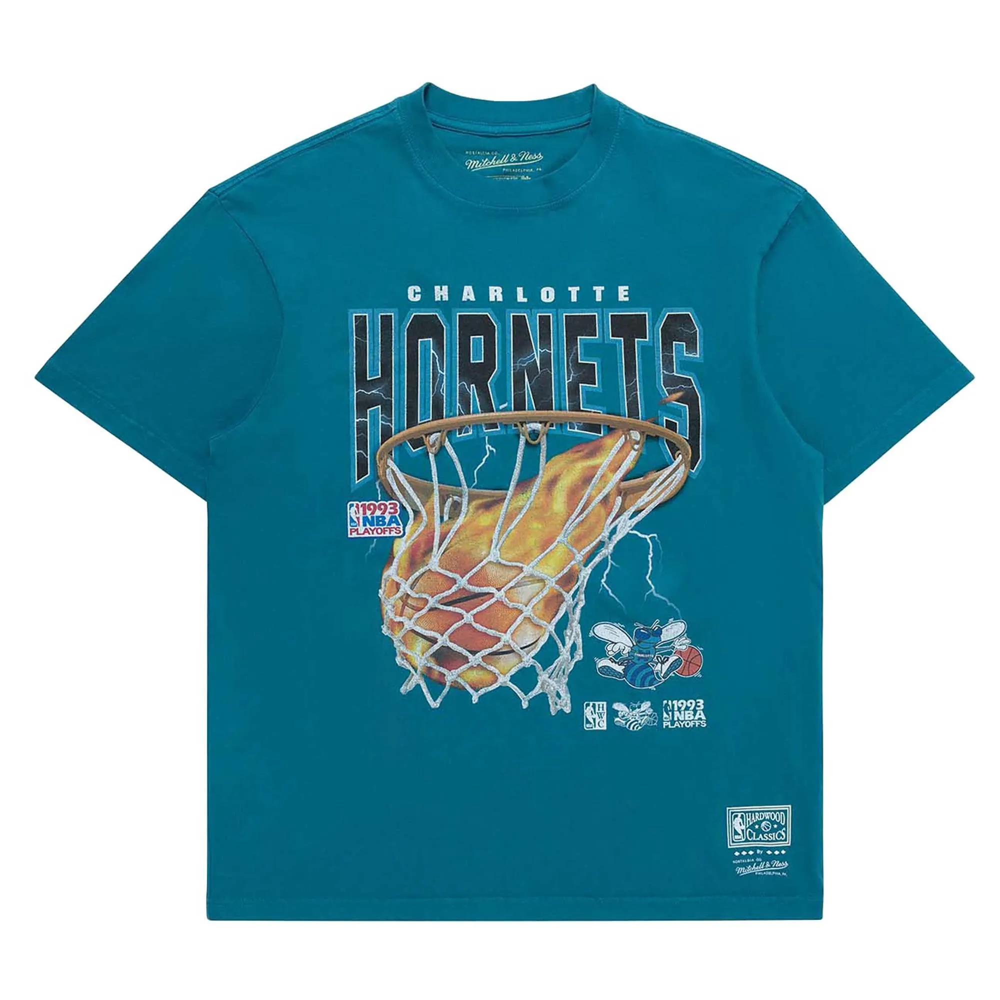 Herren NBA Charlotte Hornets Fire N Lightning T-Shirt