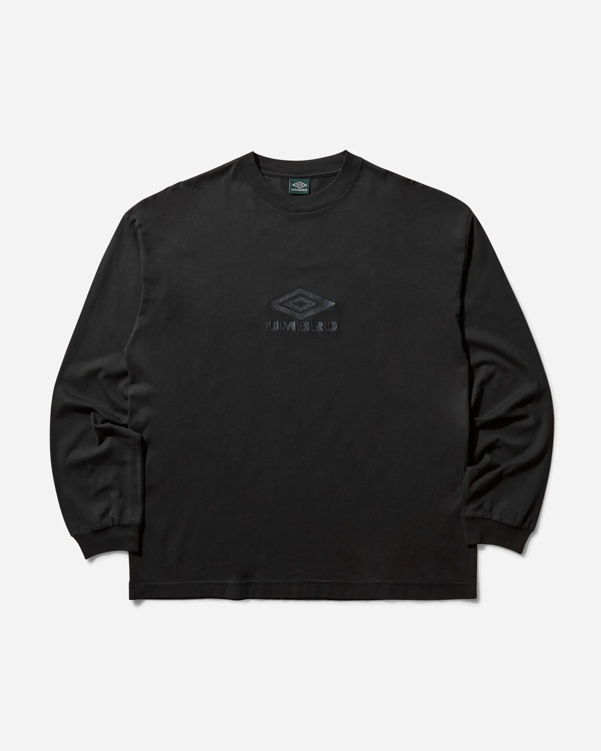 Herren OG Logo Langarmshirt Gewaschen Schwarz