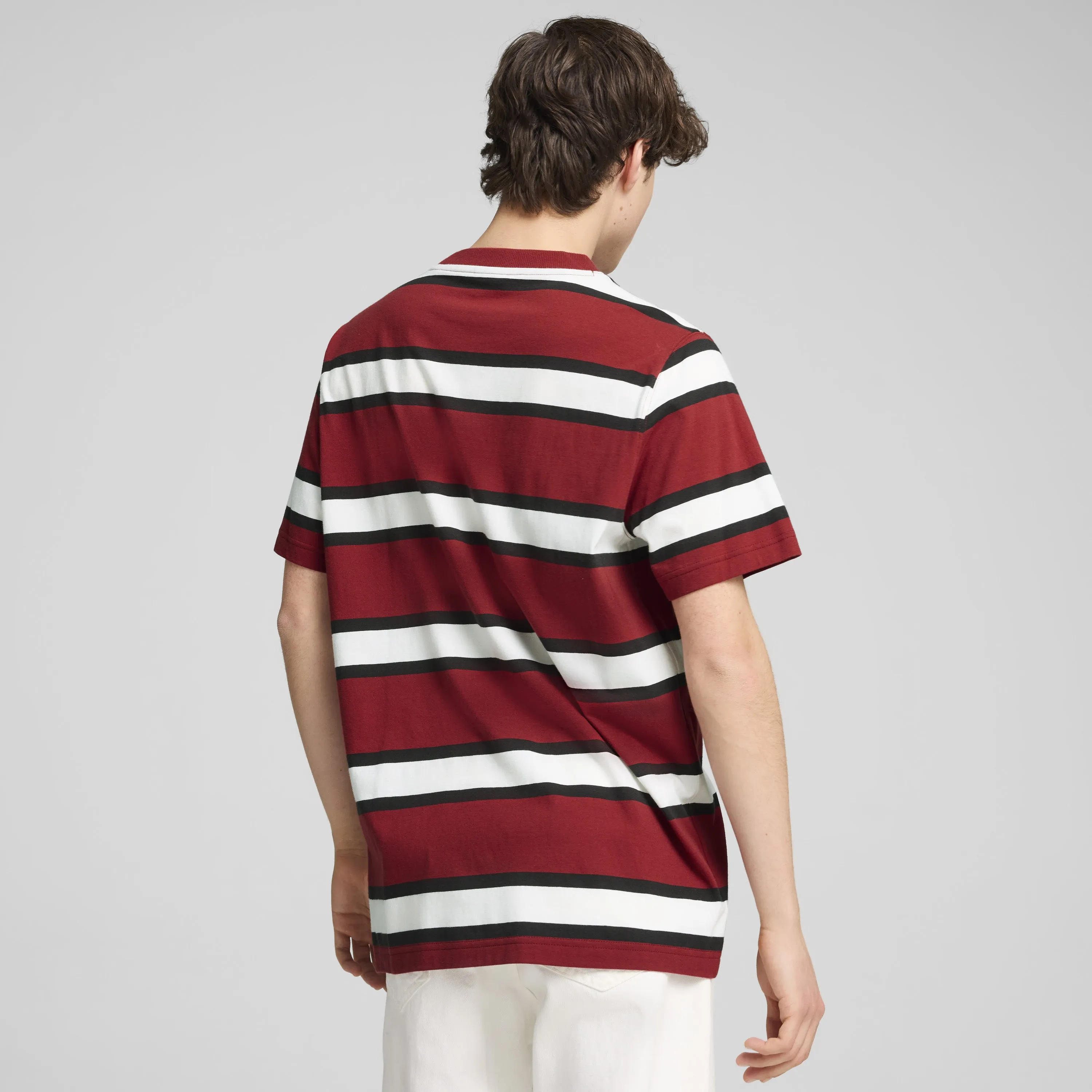 Herren-Streifen-T-Shirt für das Team