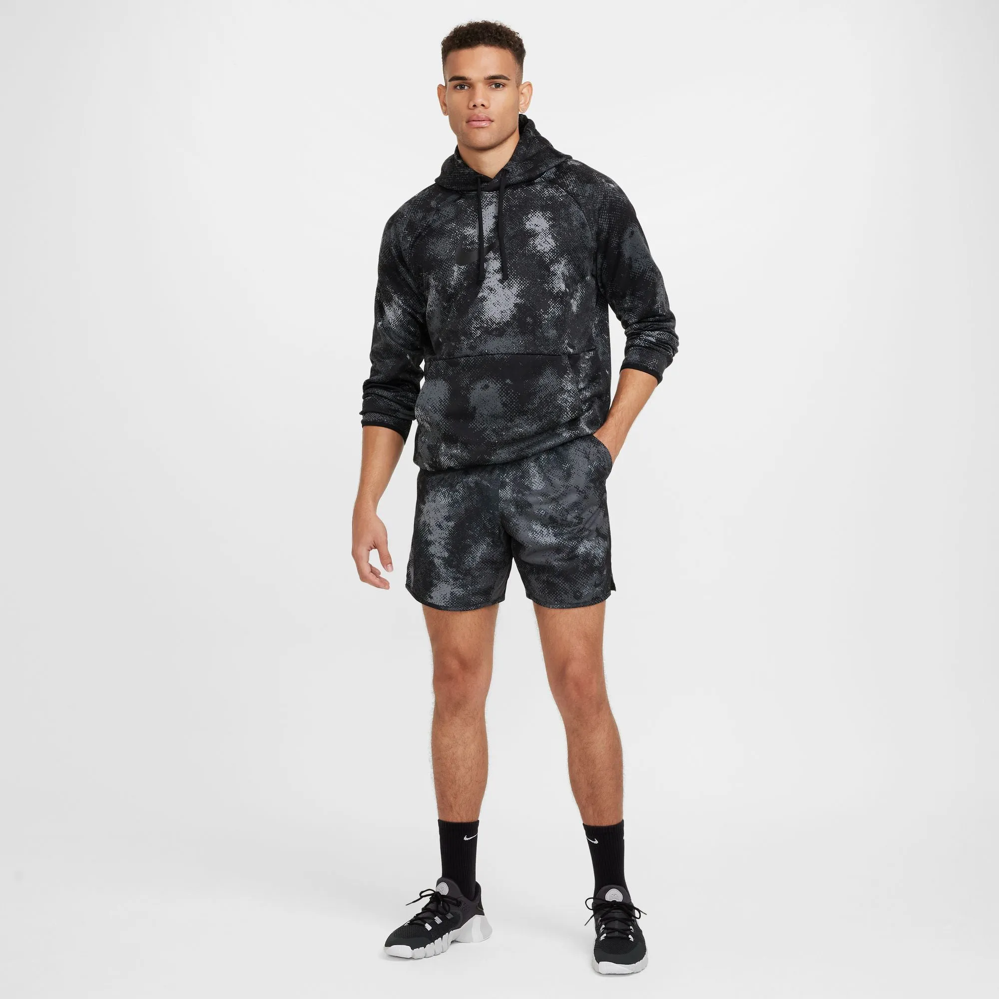Herren Fitness Shorts 7 Zoll Unifarben Ungefüttert
