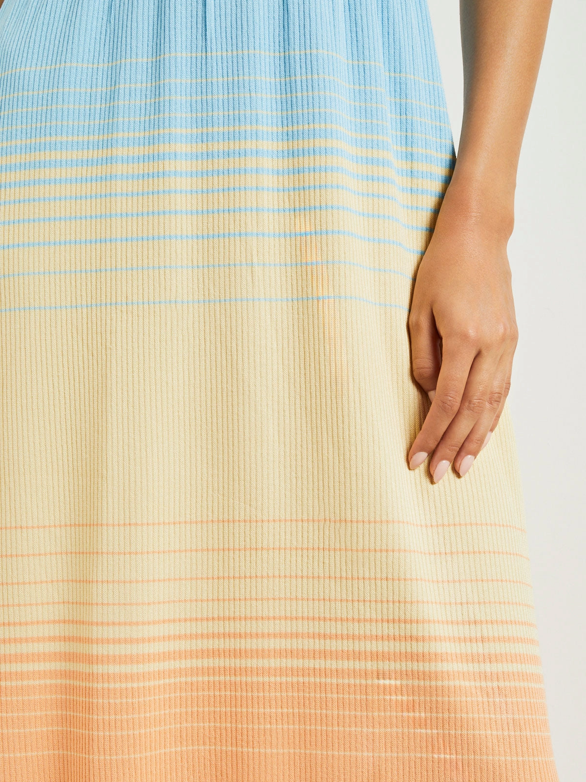 Midi Fit & Flare Dress - Soft Ombre Jacquard Knit