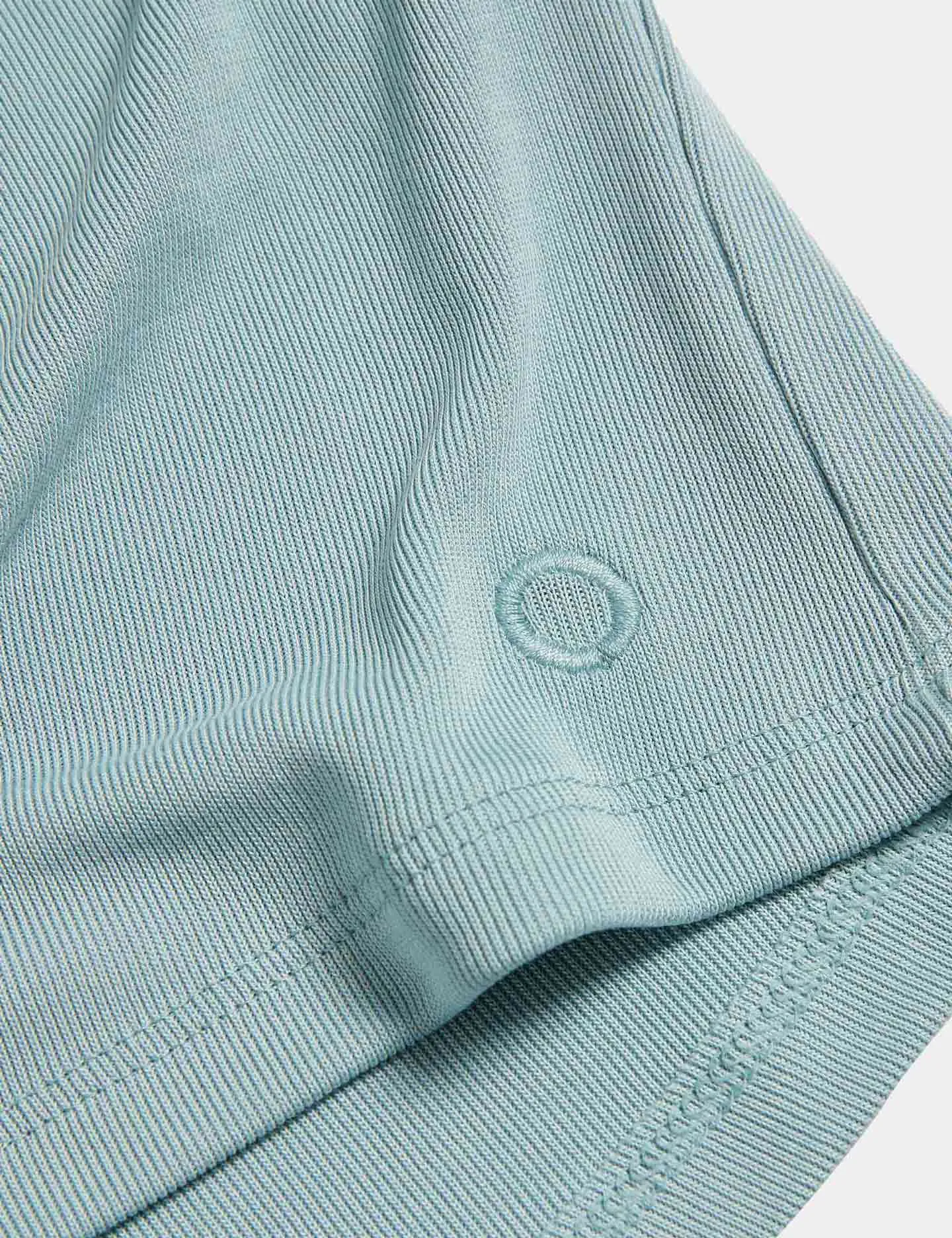 Modal Rich Rippenentspannte High-Waist Yoga-Shorts - Hellminze