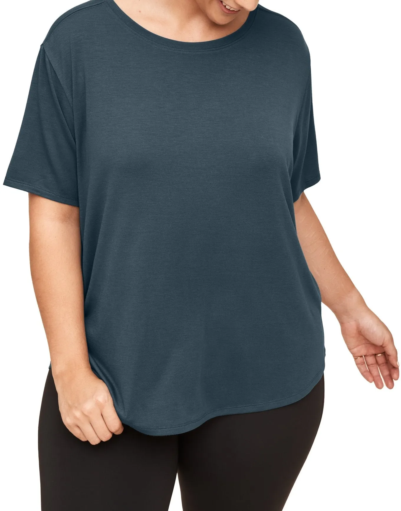 Molly Damen Plus-Size Jersey-T-Shirt aus weichem Stoff