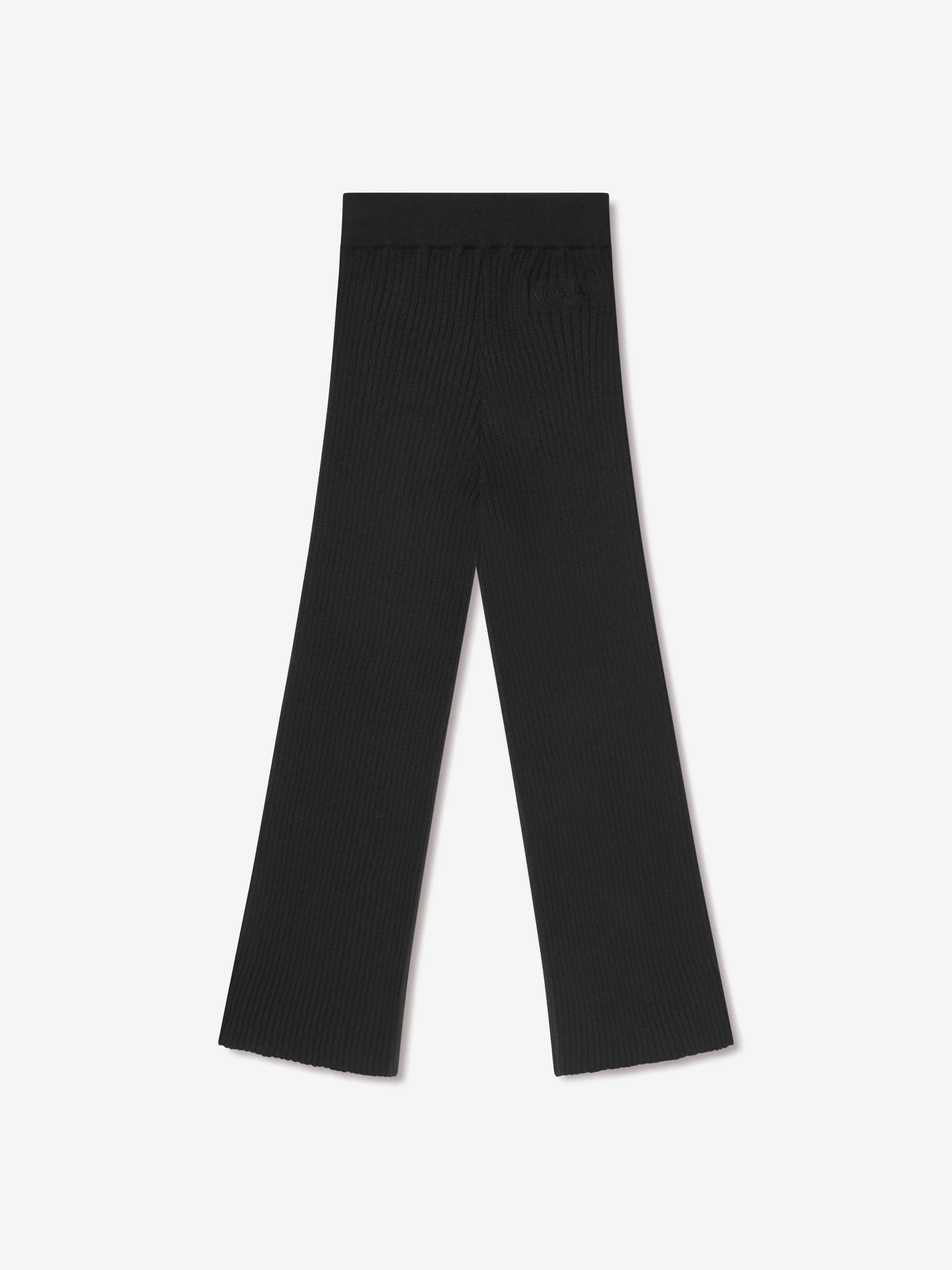 Moncler Enfant Strickhosen für Mädchen in Schwarz