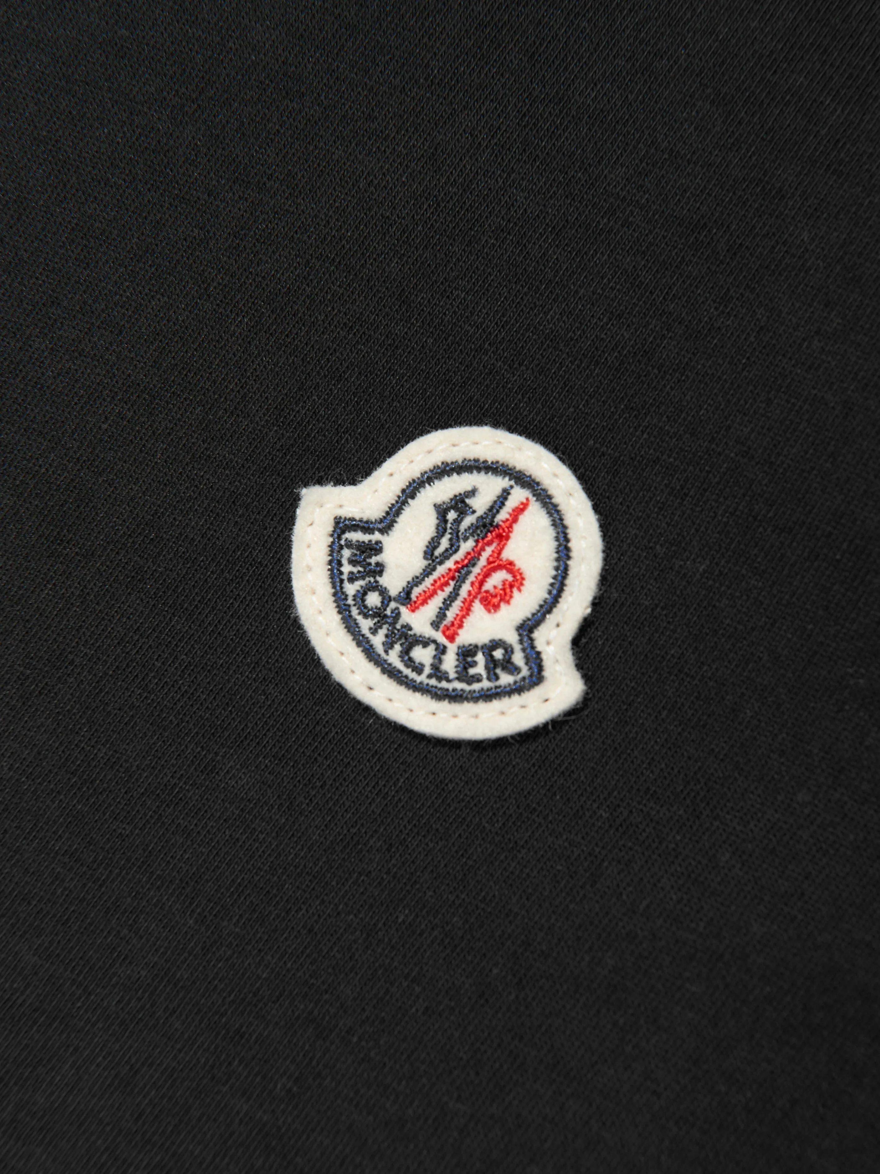 Moncler Enfant Kids Logo T-Shirt in Schwarz