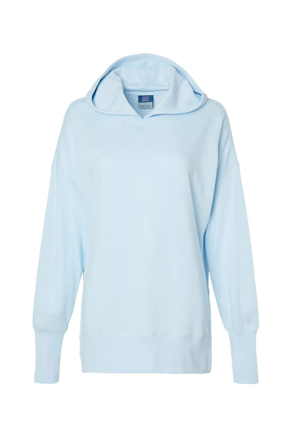 MV Sport Damen French Terry Kapuzenpullover Hoodie - Arktisblau Kleidung Mv-Sport