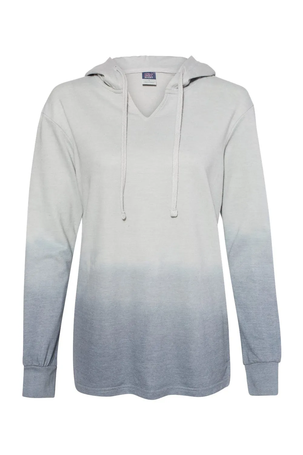 MV Sport Damen French Terry Ombre Kapuzenpullover Hoodie - Graustufen Kleidung Mv-Sport