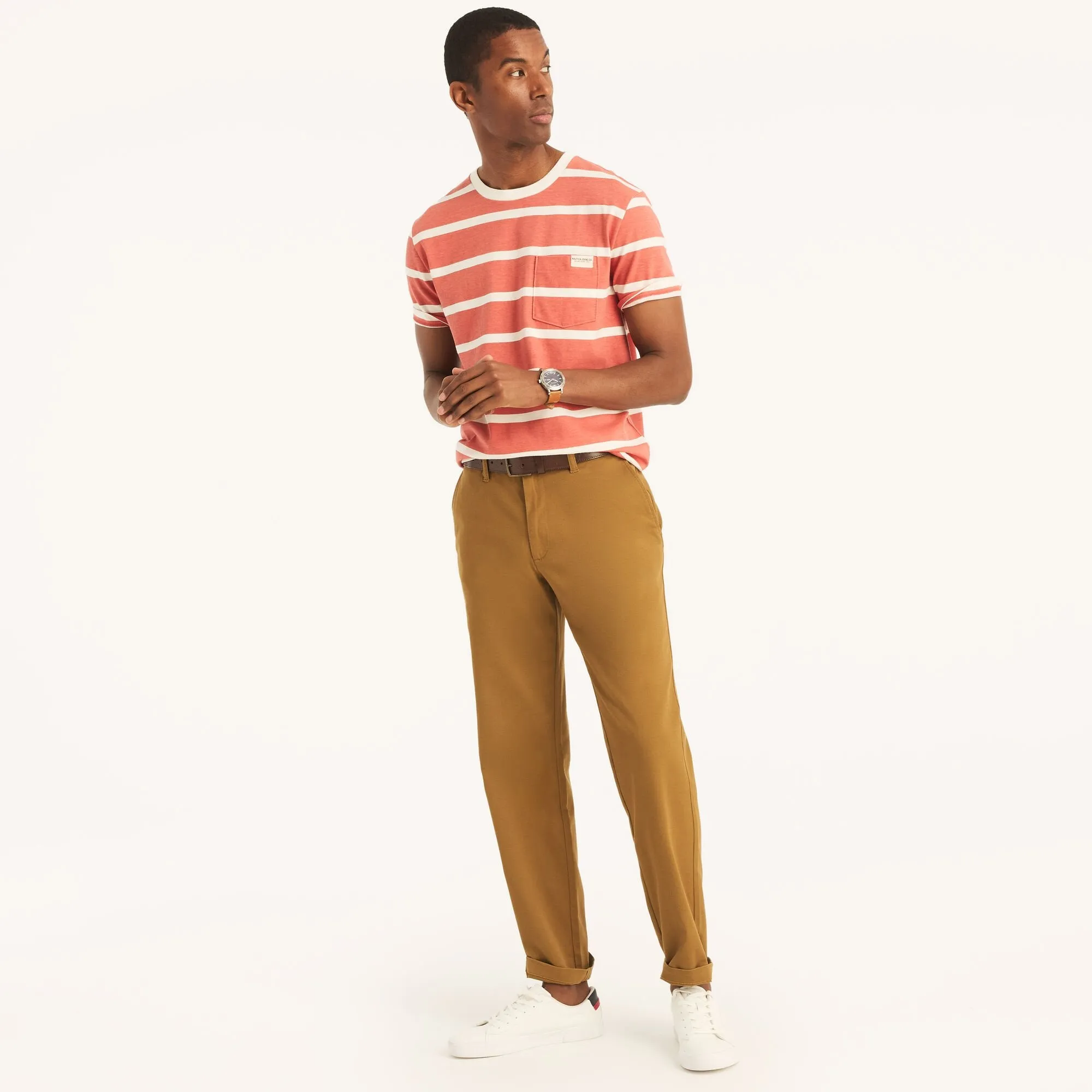Nautica Herren Classic Fit Knitterfreie Deck Hose