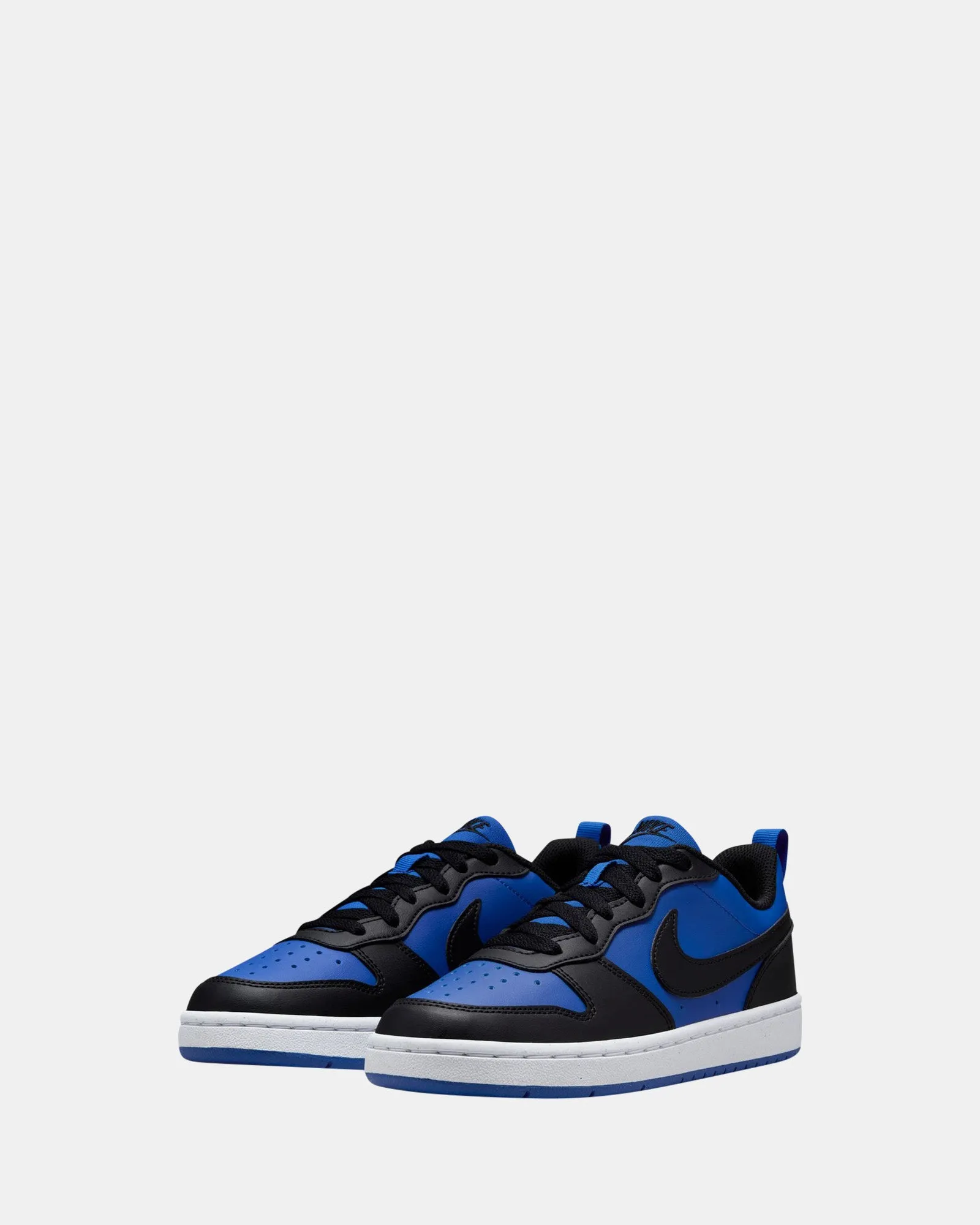 Nike Kinder Schuhe Court Borough Low Recraft Grundschule Spiel Royal/Schwarz/Weiß