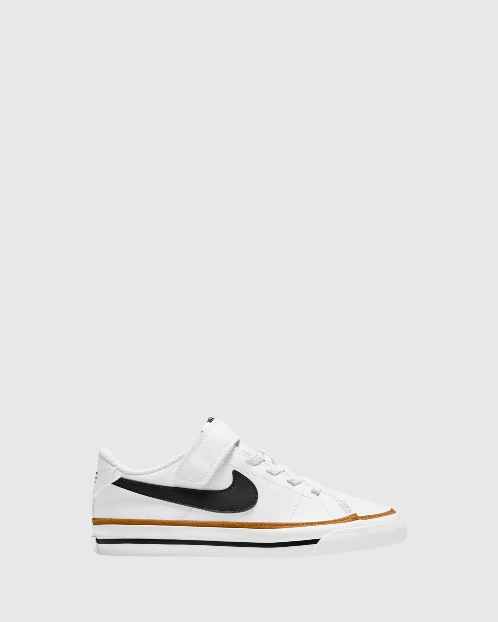 Nike Kinderschuhe Court Legacy Vorschule Weiß/Schwarz/Wüstenocker
