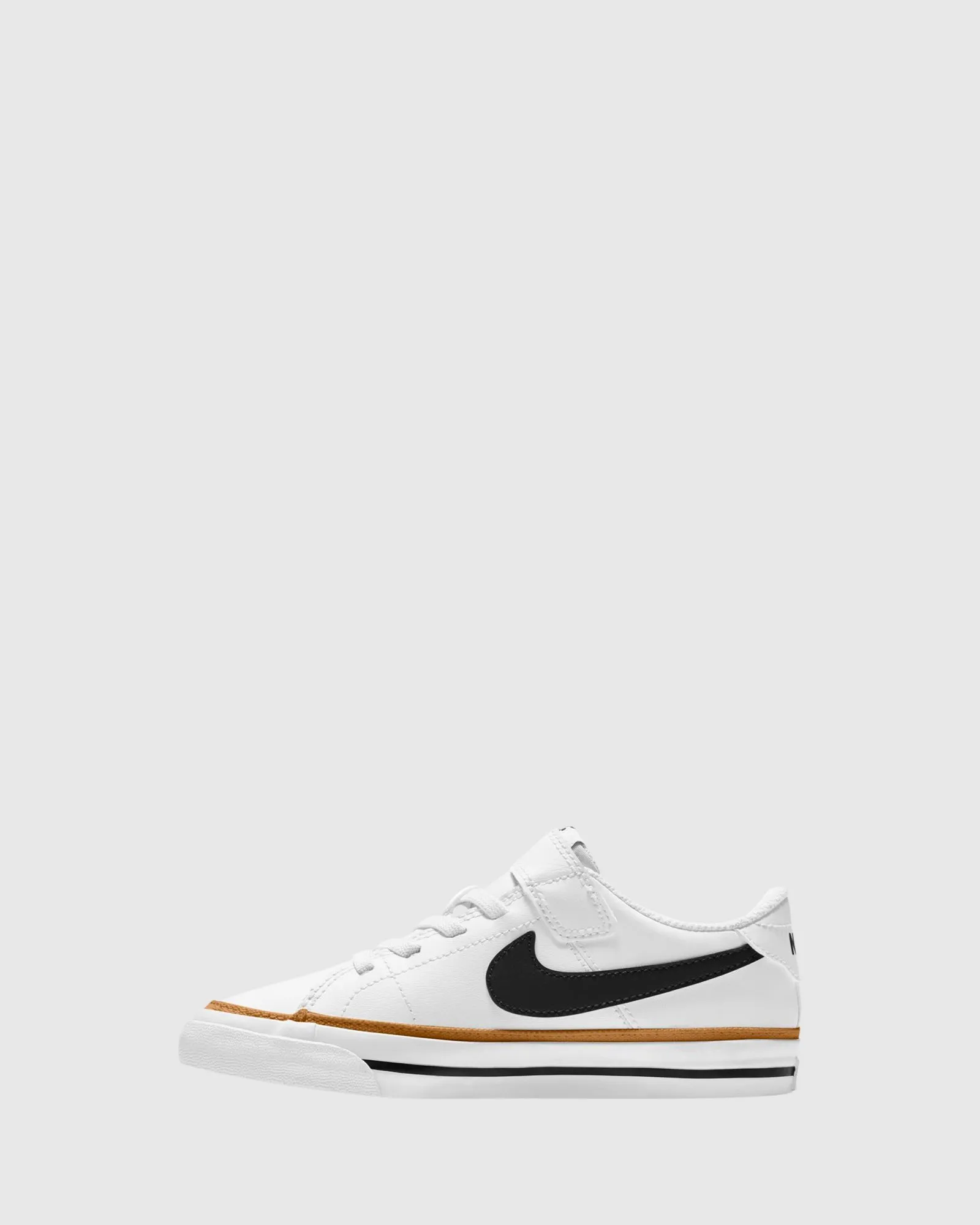 Nike Kinderschuhe Court Legacy Vorschule Weiß/Schwarz/Wüstenocker