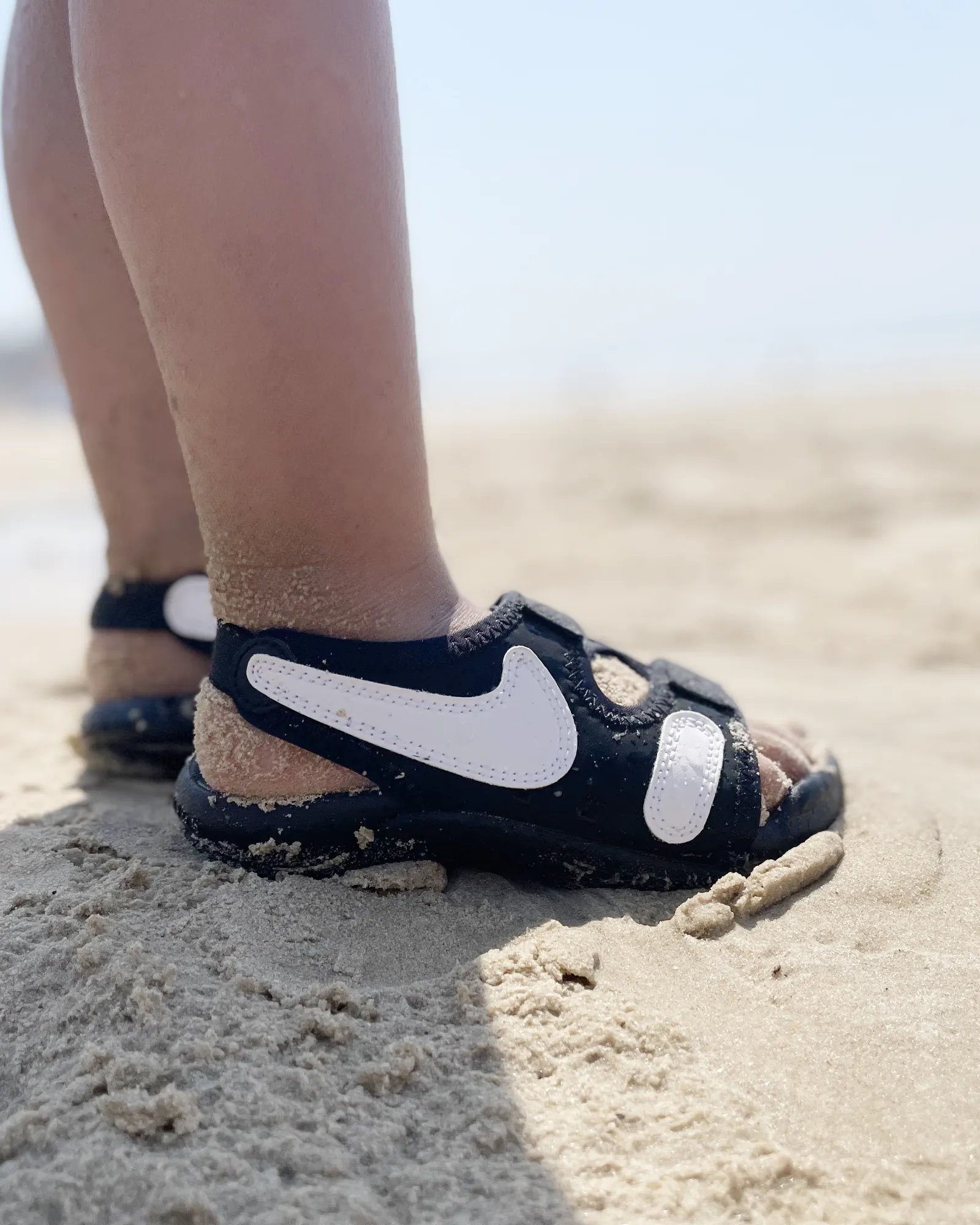 Nike Kinder-Schuhe Sunray Adjust 6 Baby Schwarz/Weiß