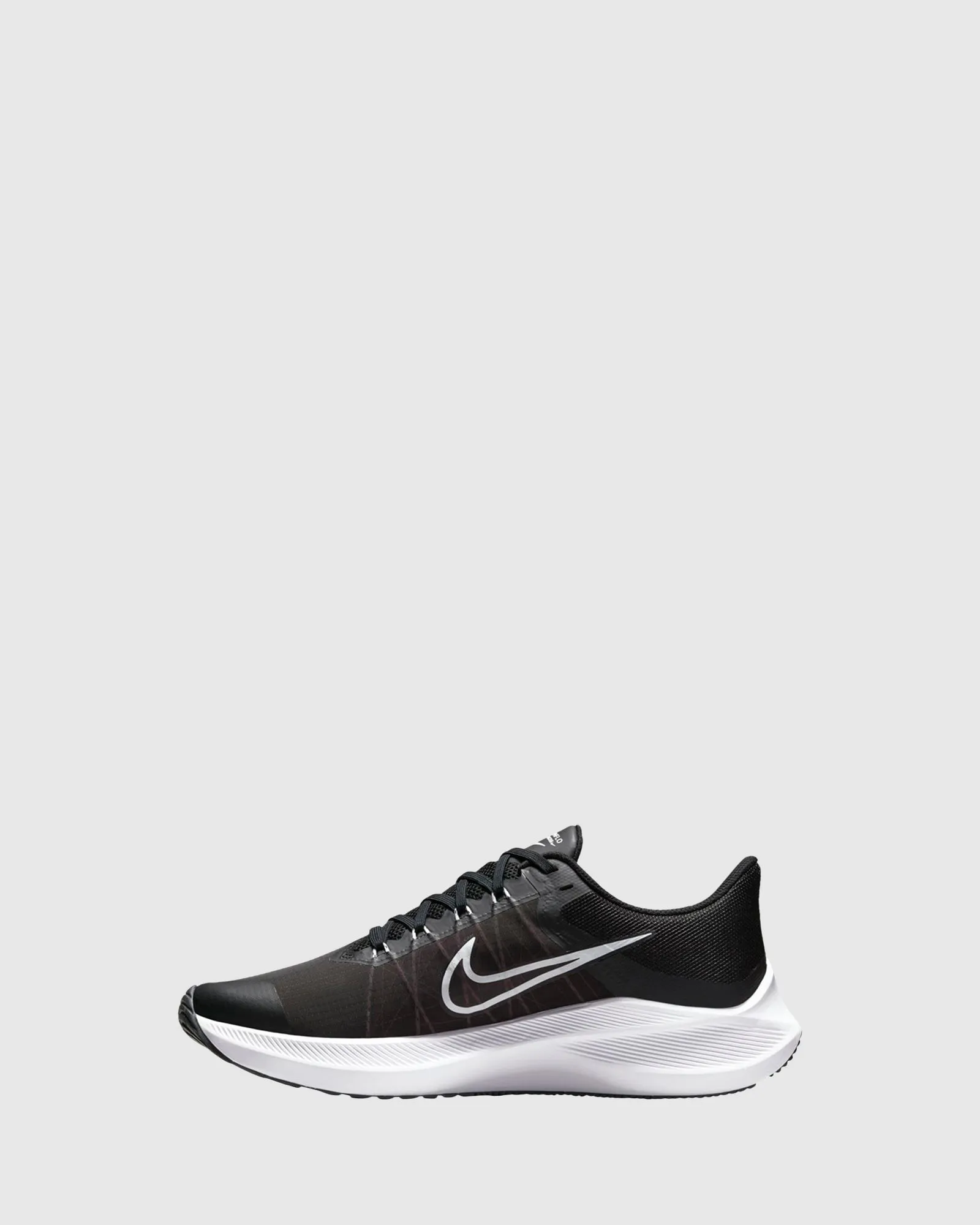 Nike Kinder-Schuhe Zoom Winflo 8 Erwachsene Schwarz/Weiß/Dunkel Rauchgrau