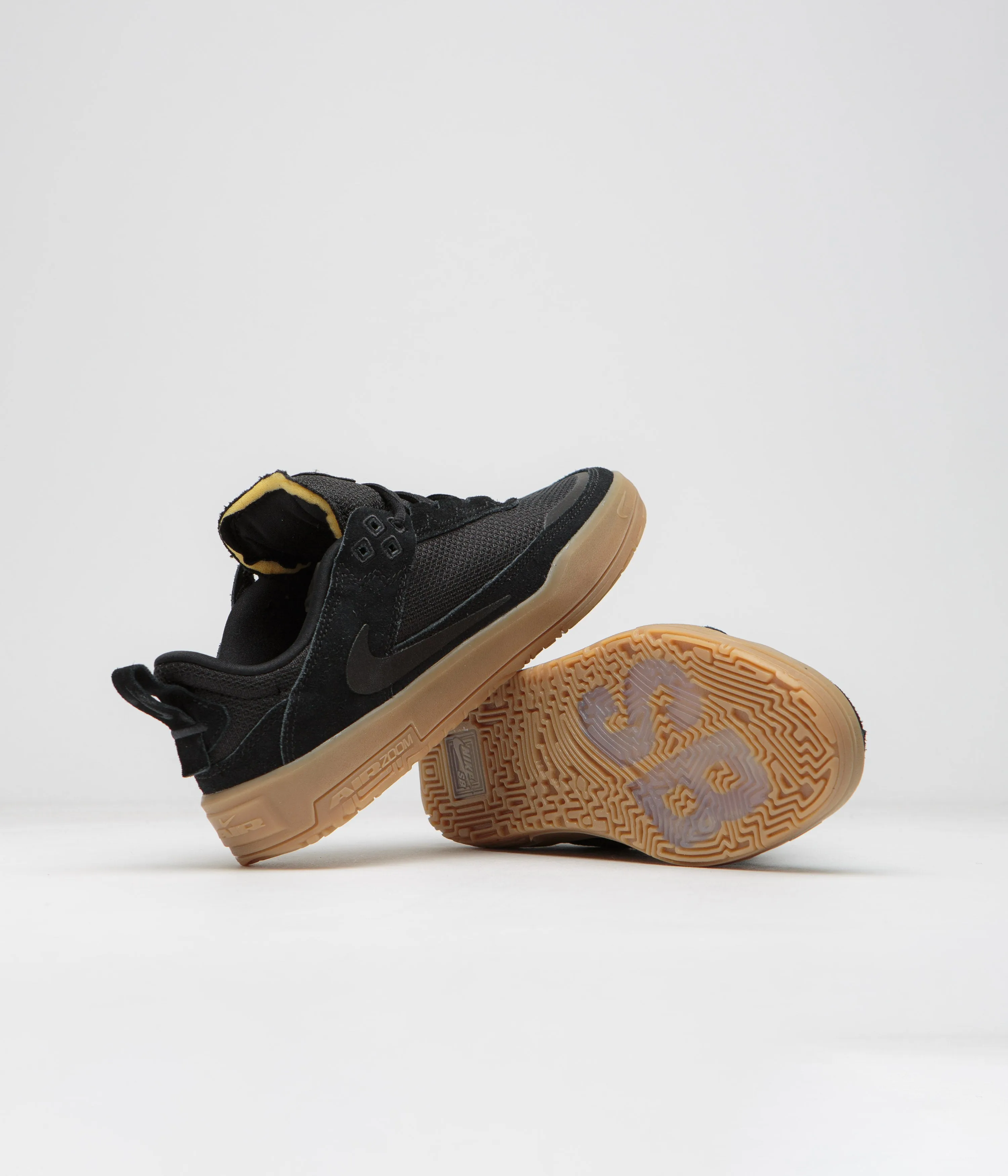 Nike SB Kids Day One Schuhe - Schwarz / Schwarz - Gummi Hellbraun - Weiß Nike SB Kleidung