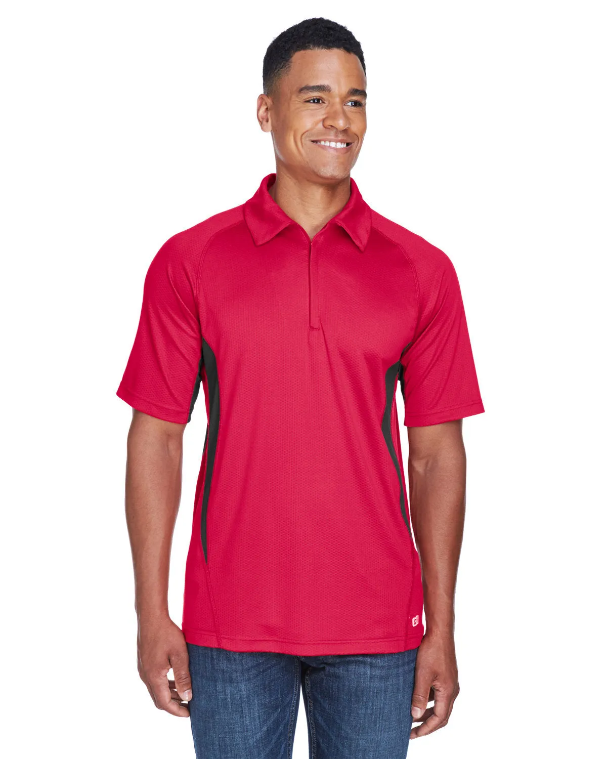 North End 88657 Herren Serac UTK Cool-Logik Performance Reißverschluss-Polo