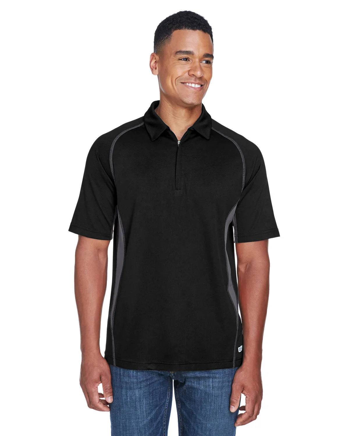 North End 88657 Herren Serac UTK Cool-Logik Performance Reißverschluss-Polo
