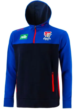 O'Neills Newcastle Knights Herren Fleece Half-Zip Kapuzenpullover Marine-Royal <br> SEVE-100-0-NKN-ROME21