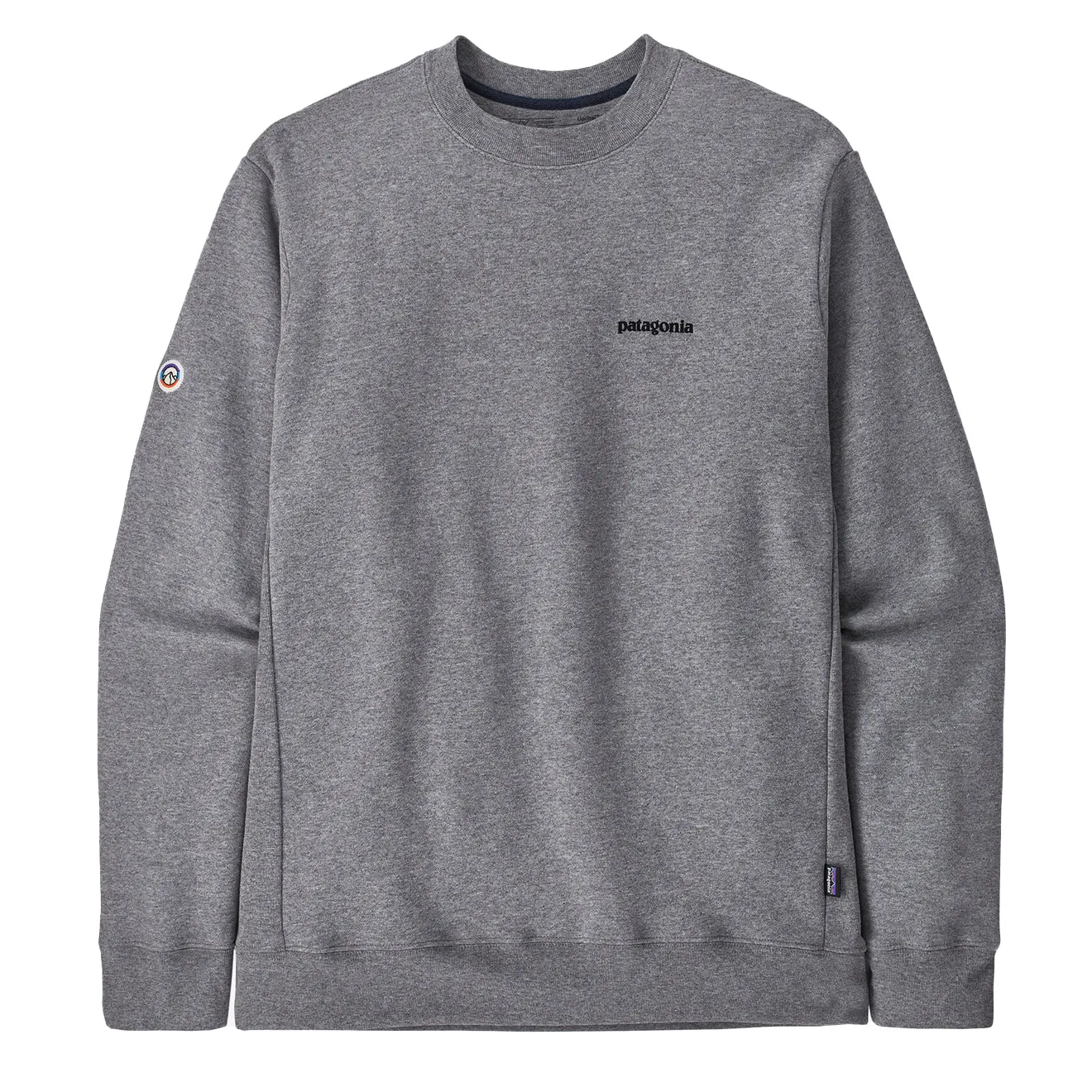 Patagonia Fitz Roy Icon Uprisal Crew Sweatshirt Kieselfarben Meliert