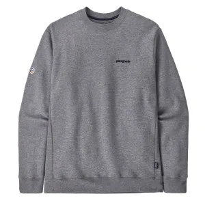 Patagonia Fitz Roy Icon Uprisal Crew Sweatshirt Kieselfarben Meliert