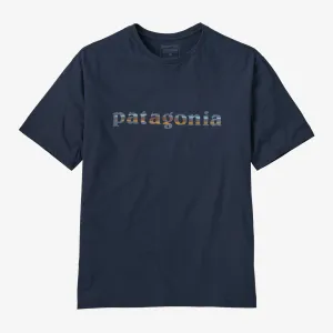 Patagonia Herren T-Shirts Herren '73 Text Logo Bio-Baumwoll-T-Shirt