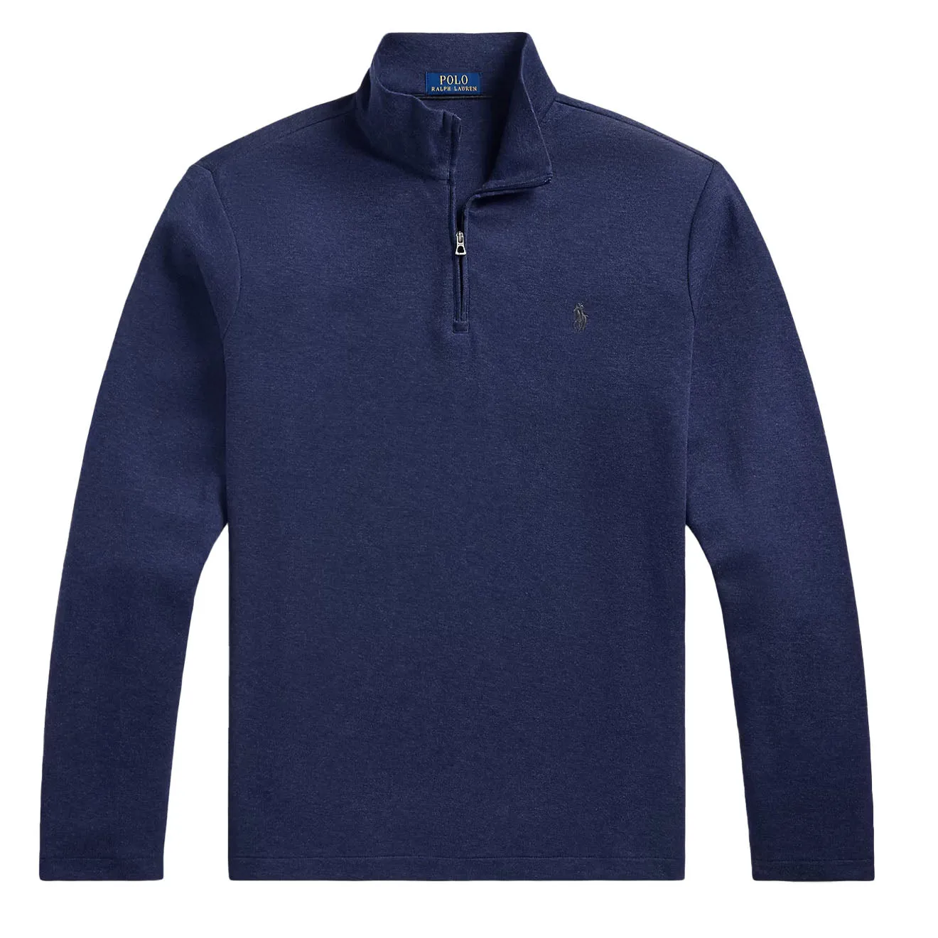 Polo Ralph Lauren Jacquard Viertelreißverschluss-Pullover Frühling Navy Heather