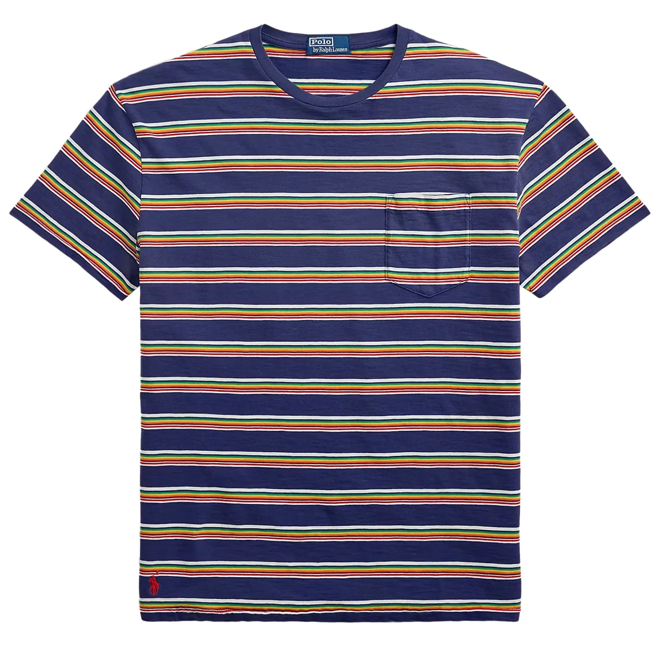 Polo Ralph Lauren Kurzarm T-Shirt Klassisch Neu Klassisch Marineblau Multi
