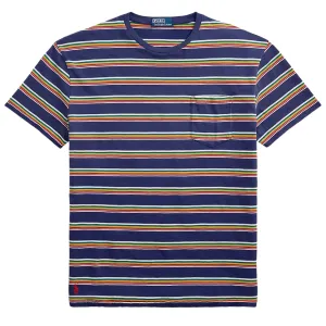 Polo Ralph Lauren Kurzarm T-Shirt Klassisch Neu Klassisch Marineblau Multi