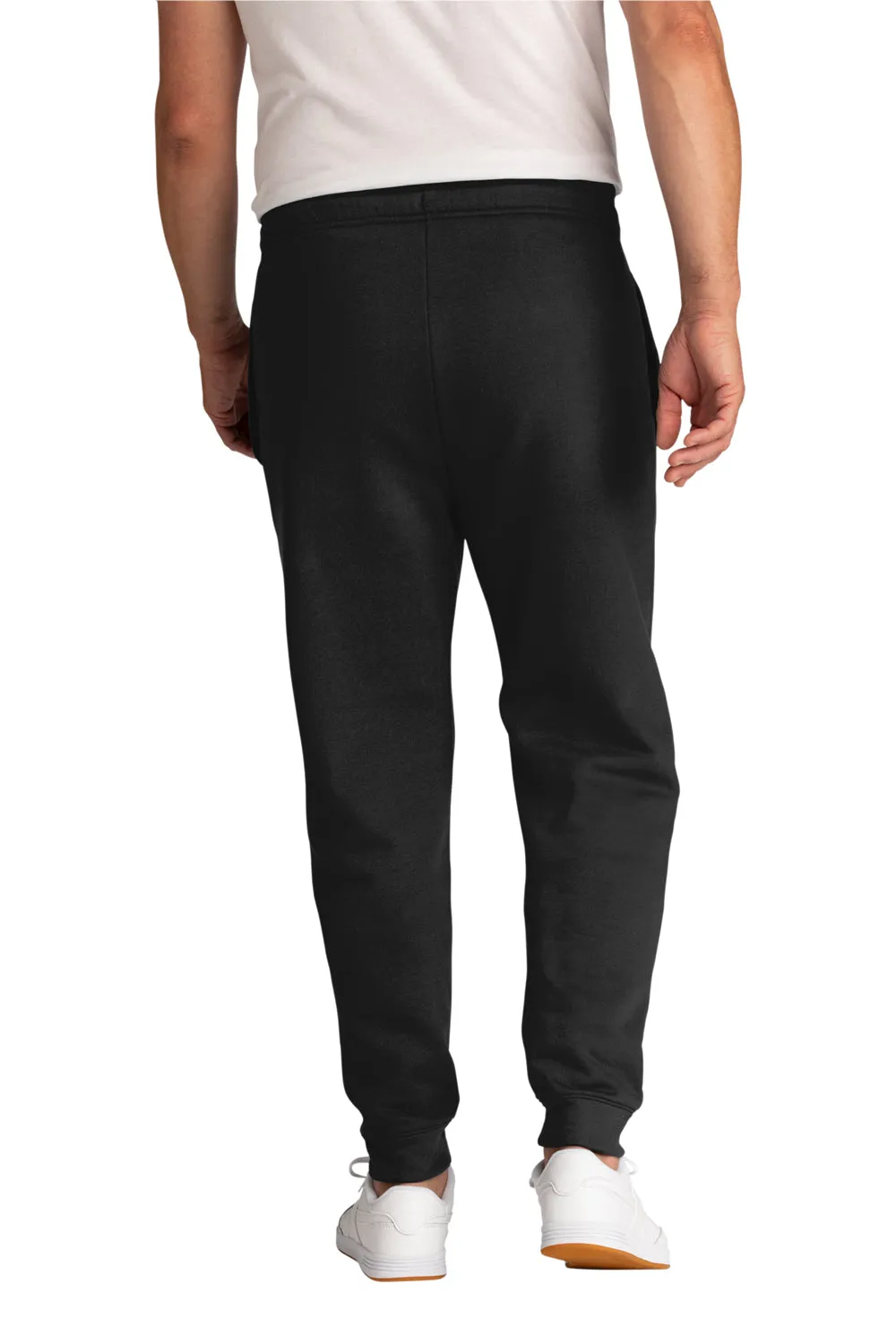 Port & Company Herren Core Fleece Joggerhose mit Taschen - Tiefschwarz