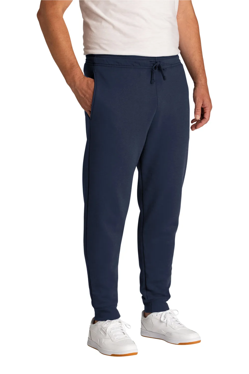 Port & Company Herren Core Fleece Jogginghose mit Taschen - Marineblau
