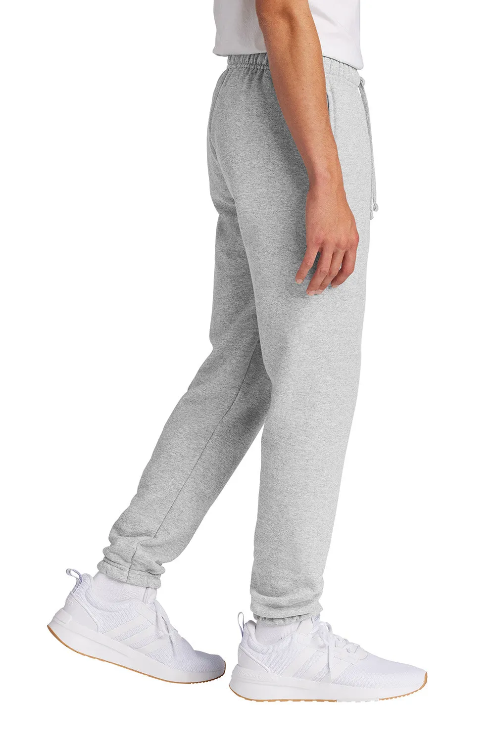 Port & Company Herren Core Fleece Sweathose mit Taschen - Aschgrau