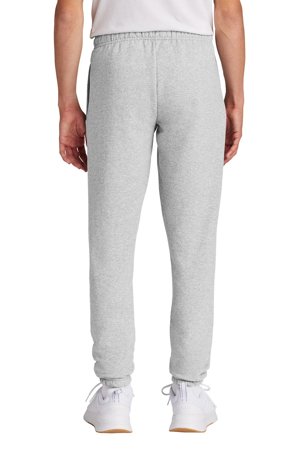 Port & Company Herren Core Fleece Sweathose mit Taschen - Aschgrau