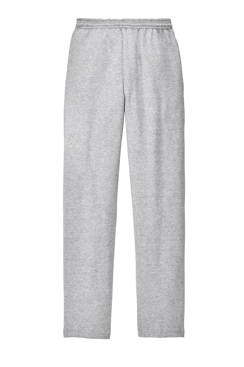 Port & Company Herren Core Pill Resistente Fleece Sweatpants mit offenem Bund und Taschen - Aschgrau