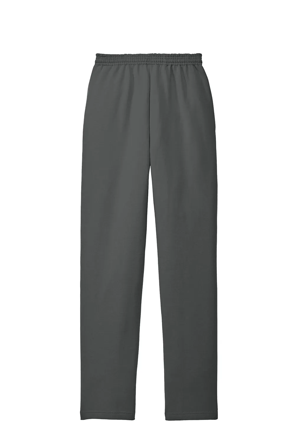 Port & Company Herren Core Pill Resistente Fleece Sweatpants mit offenem Bund und Taschen - Anthrazitgrau