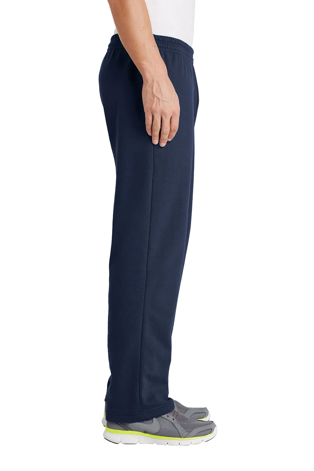 Port & Company Herren Core Pill Resistente Fleece Sweatpants mit offenem Bund und Taschen - Marineblau