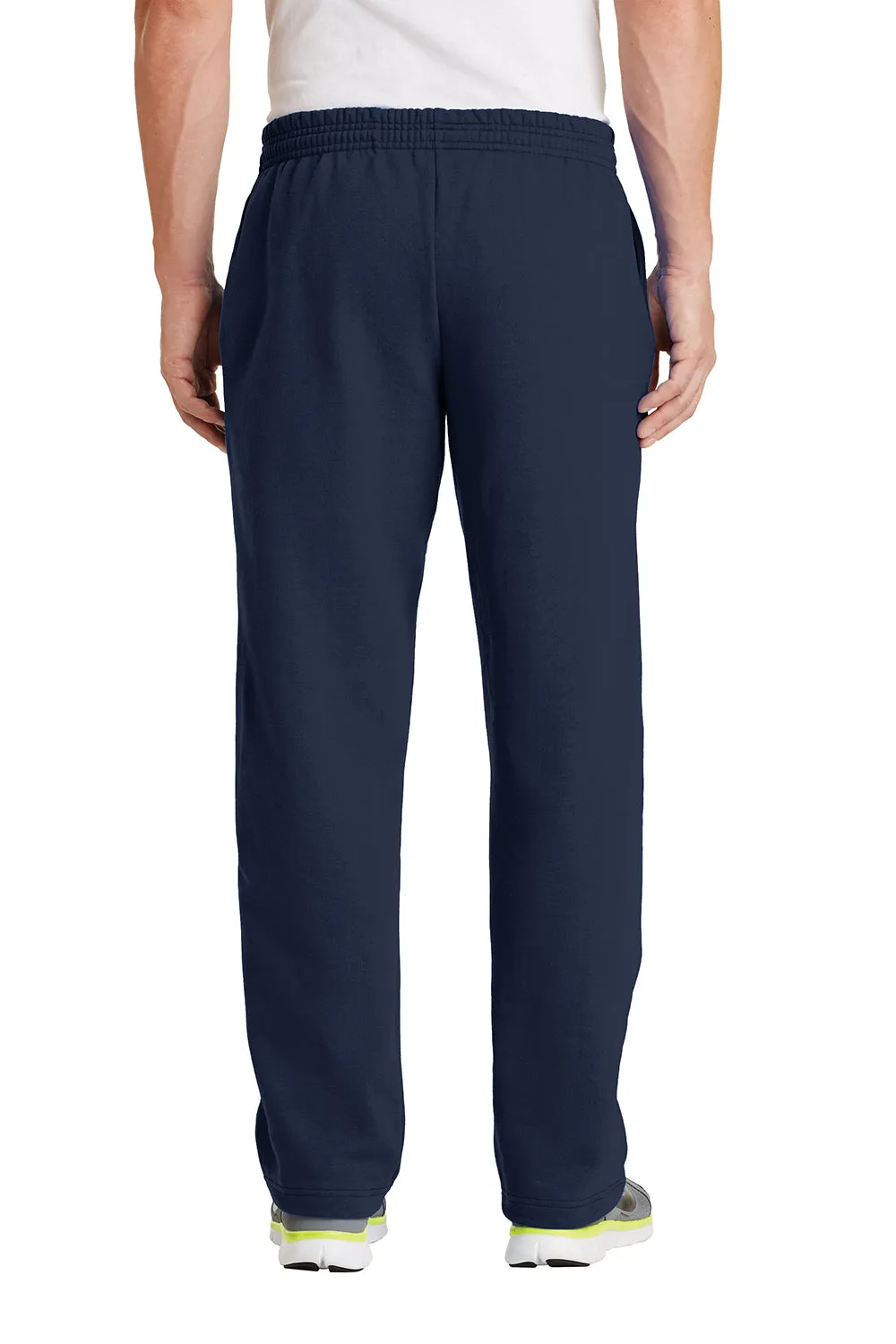 Port & Company Herren Core Pill Resistente Fleece Sweatpants mit offenem Bund und Taschen - Marineblau