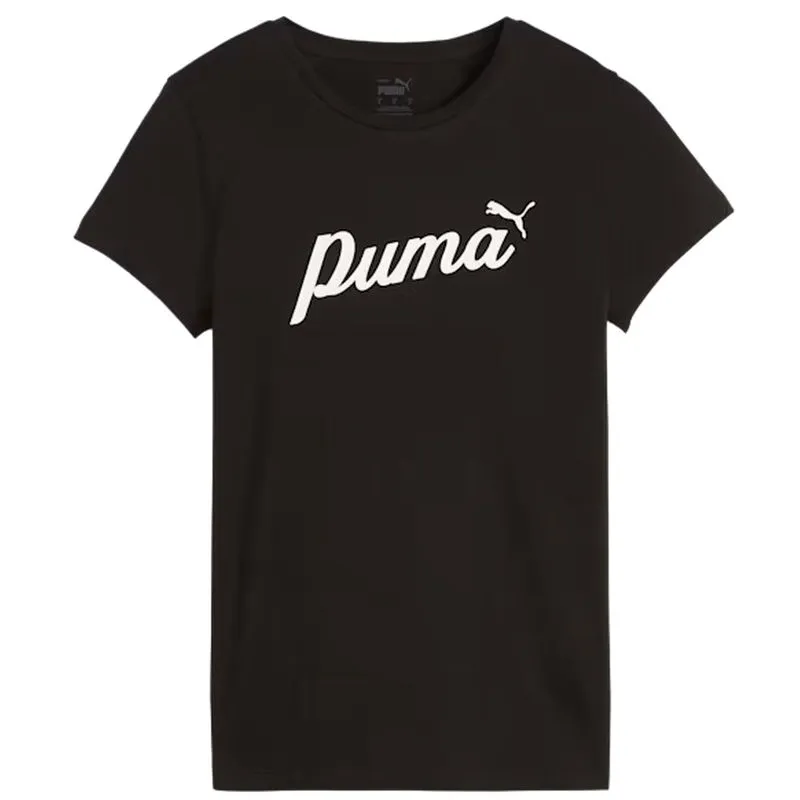 PUMA Damen Essentials  Script T-Shirt