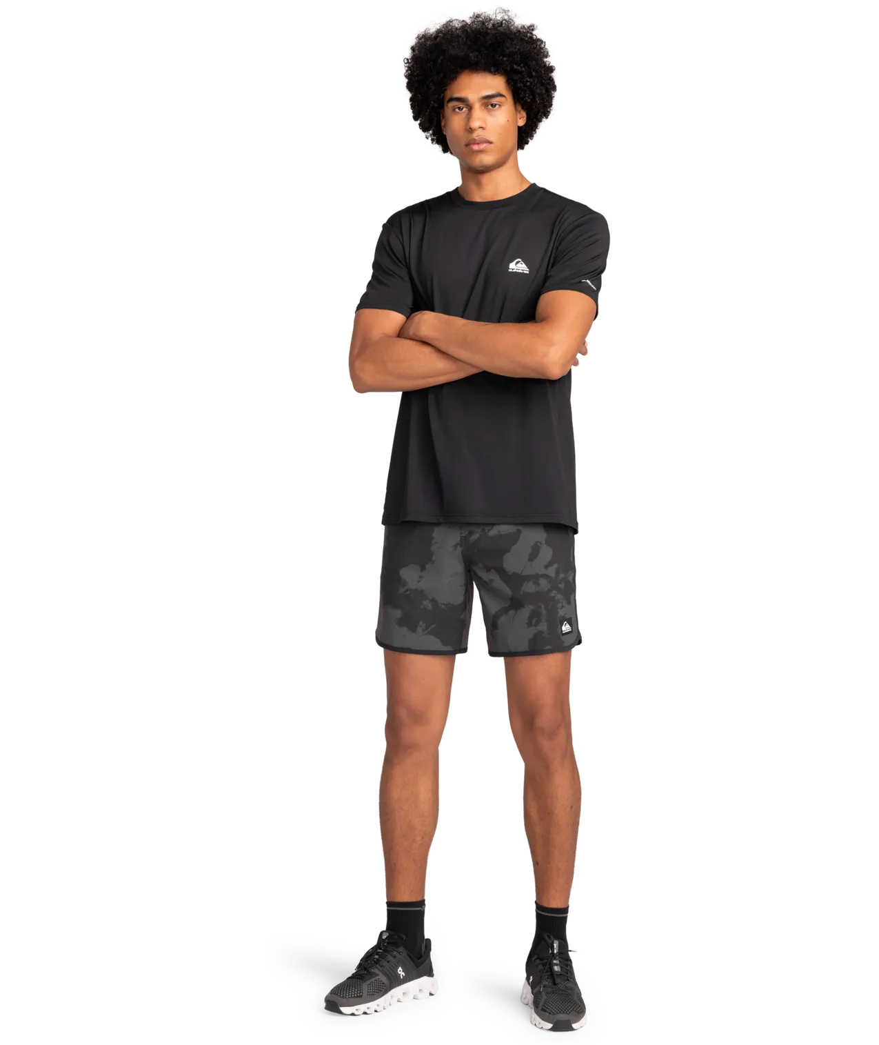 Quiksilver Kleidung Rundenzeit T-Shirt in Echt Schwarz