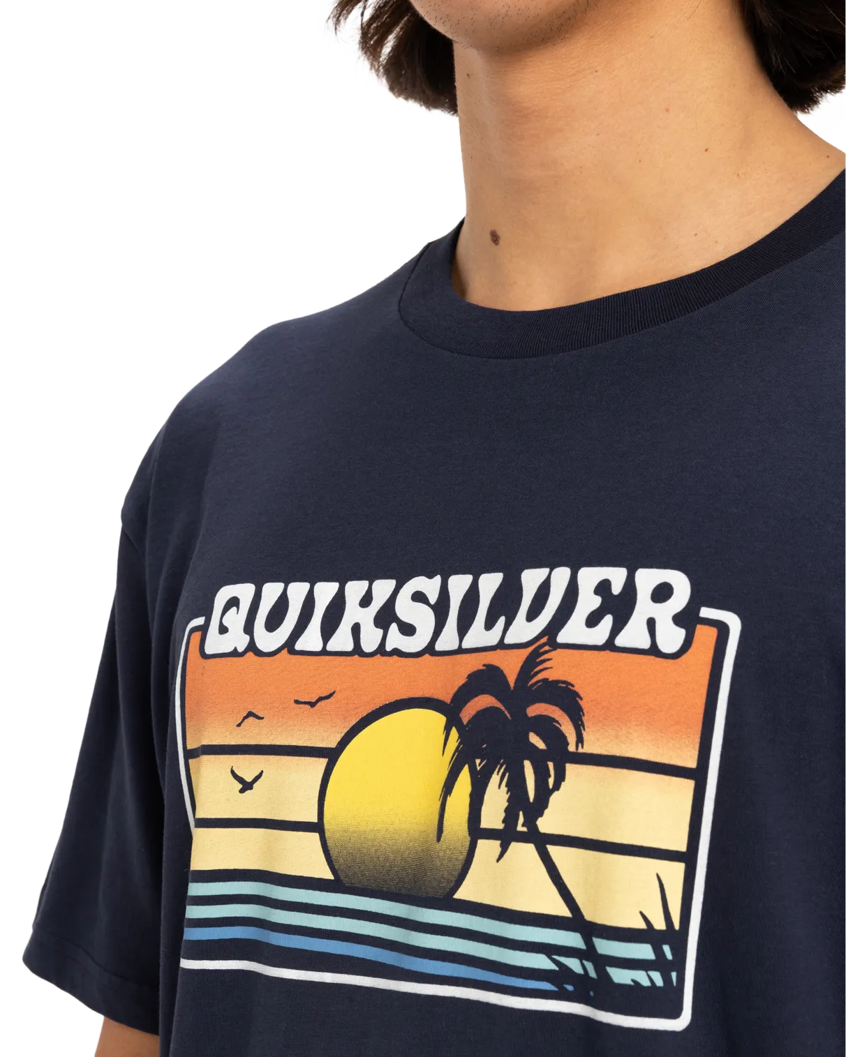 Quiksilver Kleidung Sonnenverblasstes T-Shirt in Dunkelblau