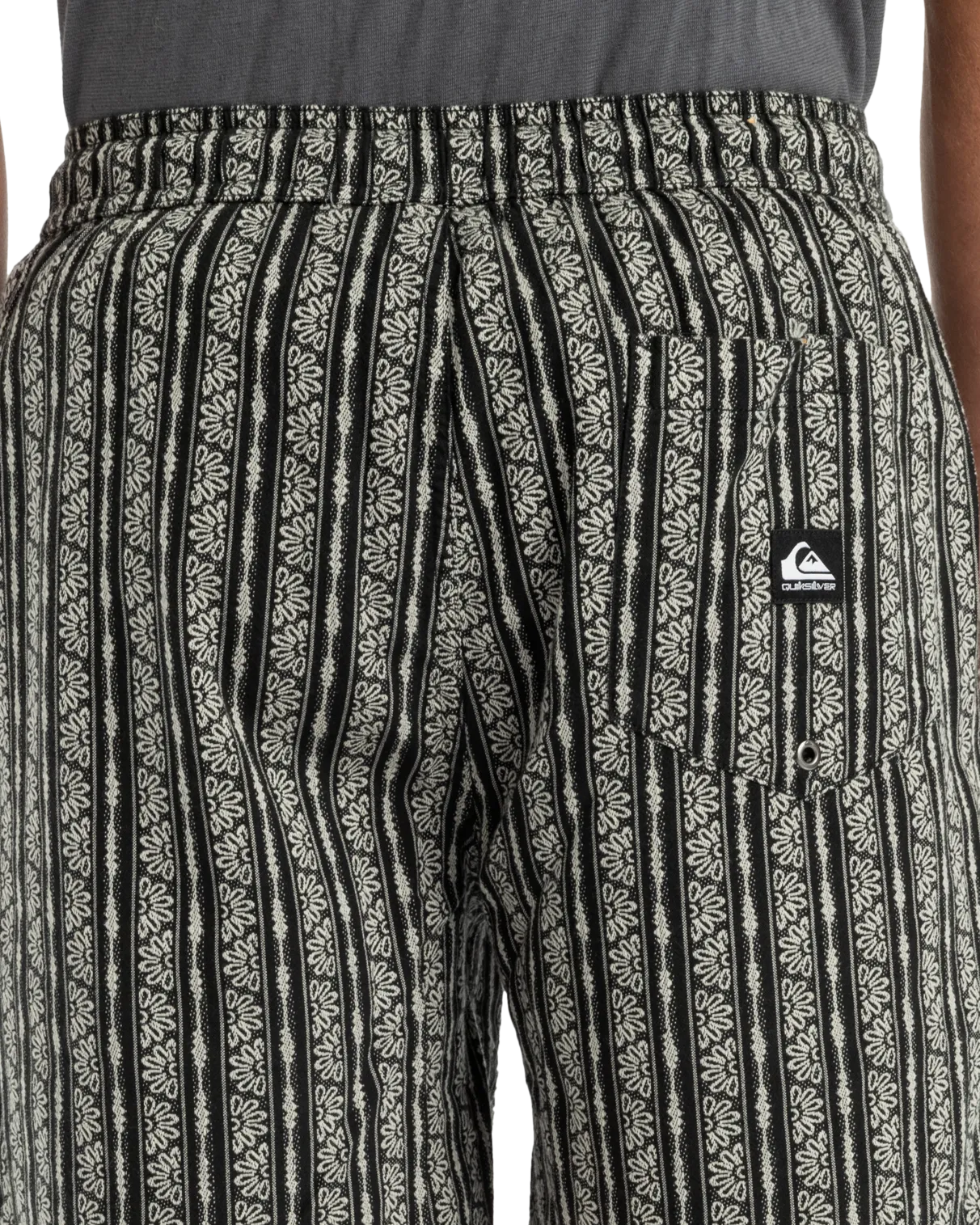 Quiksilver Bekleidung Taxer Jacquard Street Way Shorts in Schwarz Street Way