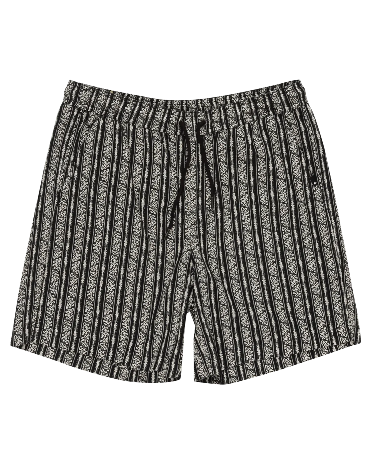 Quiksilver Bekleidung Taxer Jacquard Street Way Shorts in Schwarz Street Way