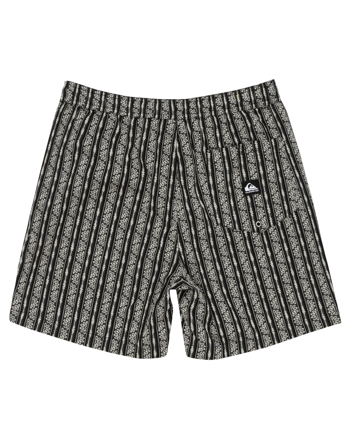Quiksilver Bekleidung Taxer Jacquard Street Way Shorts in Schwarz Street Way