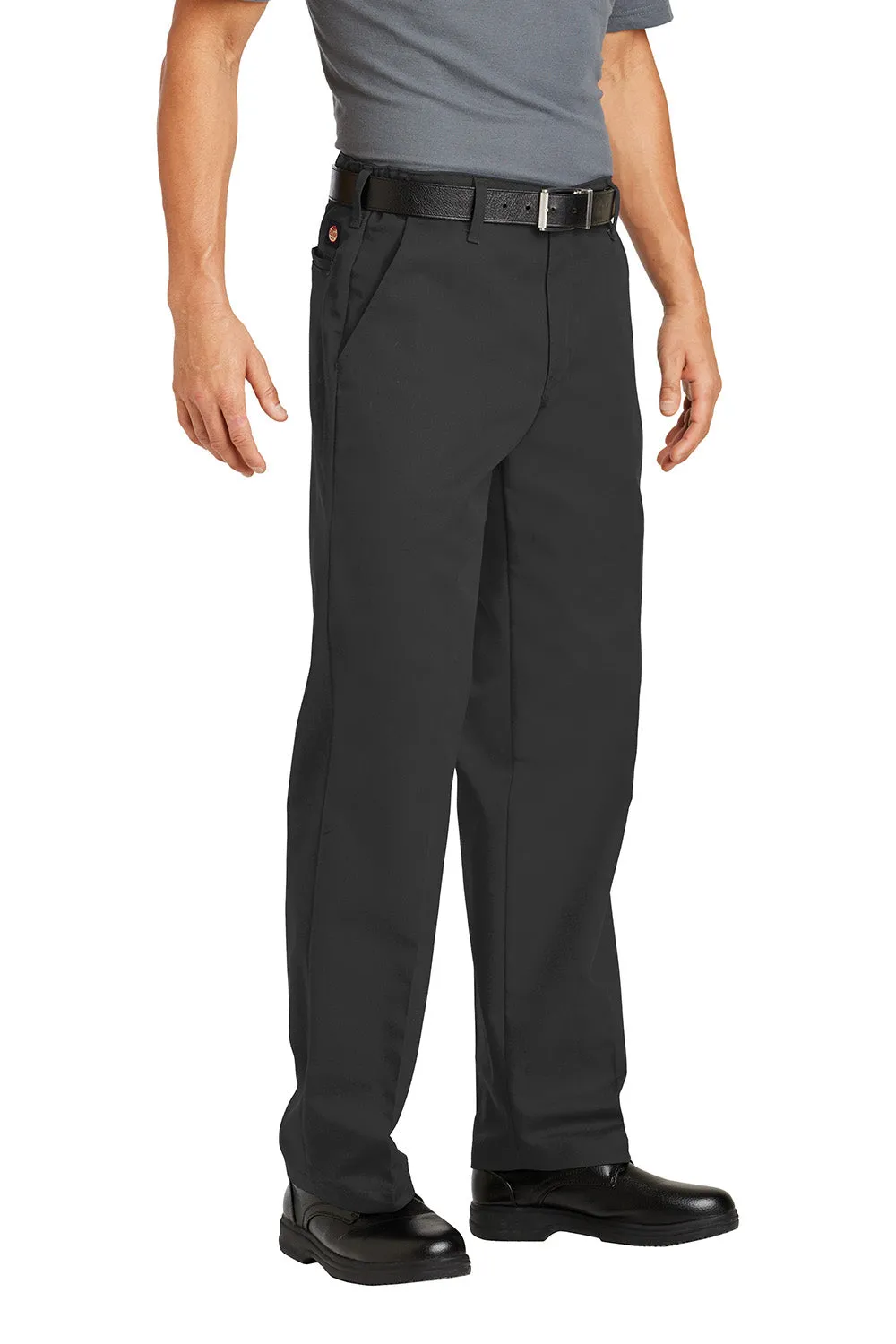 Red Kap Herrenhose mit elastischem Einsatz, knitterfrei und mit Tasche - Anthrazitgrau
